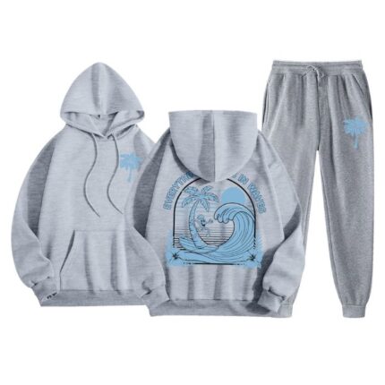 Everything Comes In Waves Grey Tracksuit